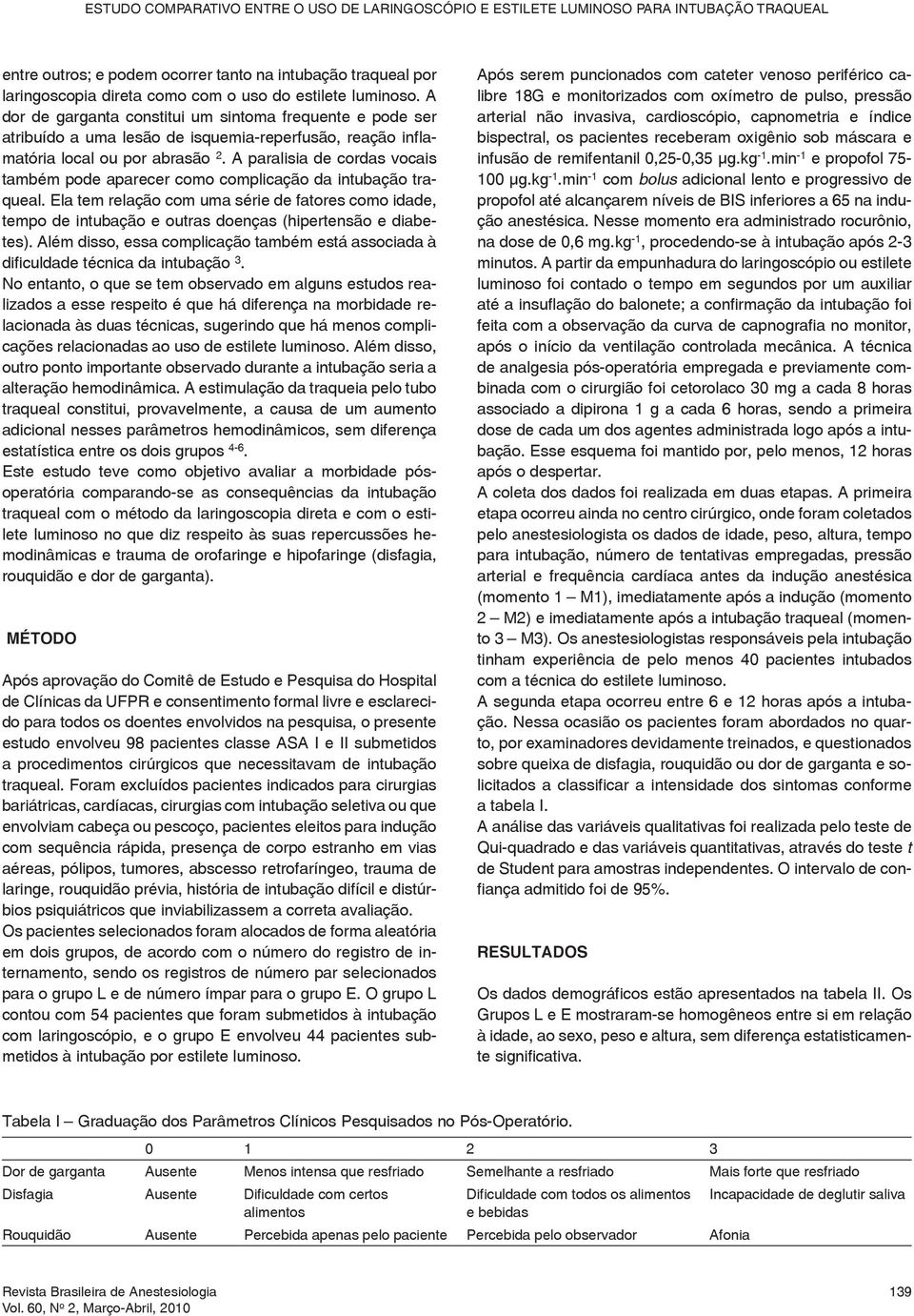 A paralisia de cordas vocais também pode aparecer como complicação da intubação traqueal.