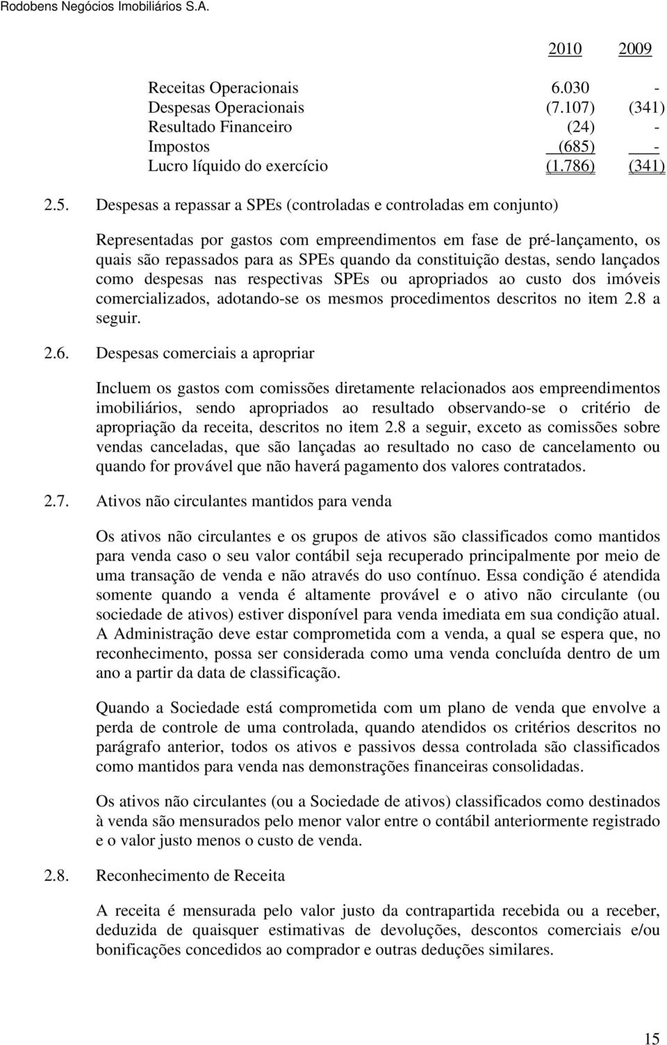 Despesas a repassar a SPEs (controladas e controladas em conjunto) Representadas por gastos com empreendimentos em fase de pré-lançamento, os quais são repassados para as SPEs quando da constituição