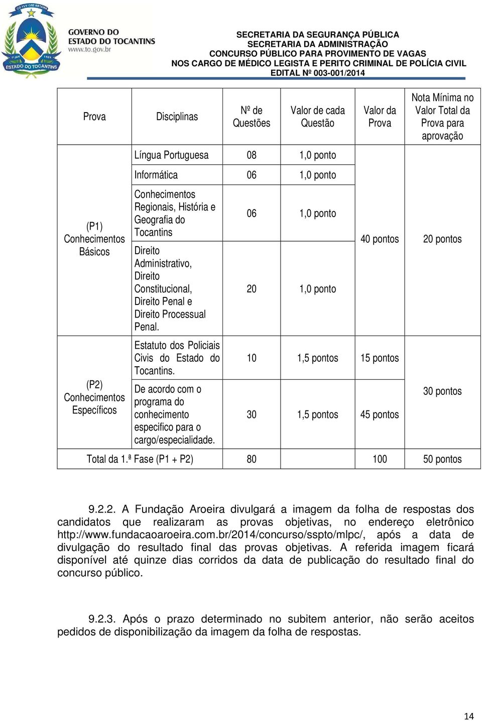 Estatuto dos Policiais Civis do Estado do Tocantins. De acordo com o programa do conhecimento especifico para o cargo/especialidade.