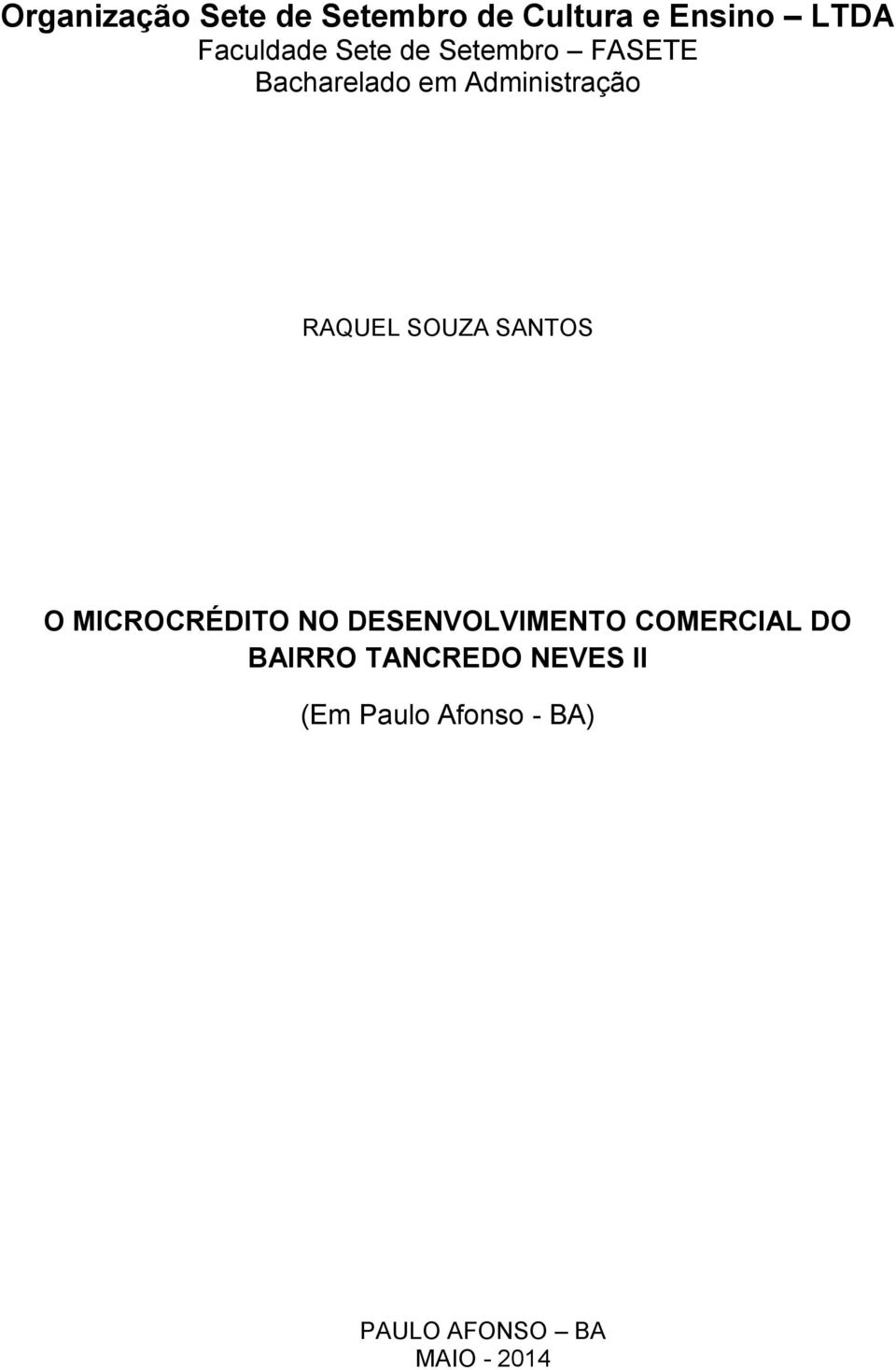 SOUZA SANTOS O MICROCRÉDITO NO DESENVOLVIMENTO COMERCIAL DO