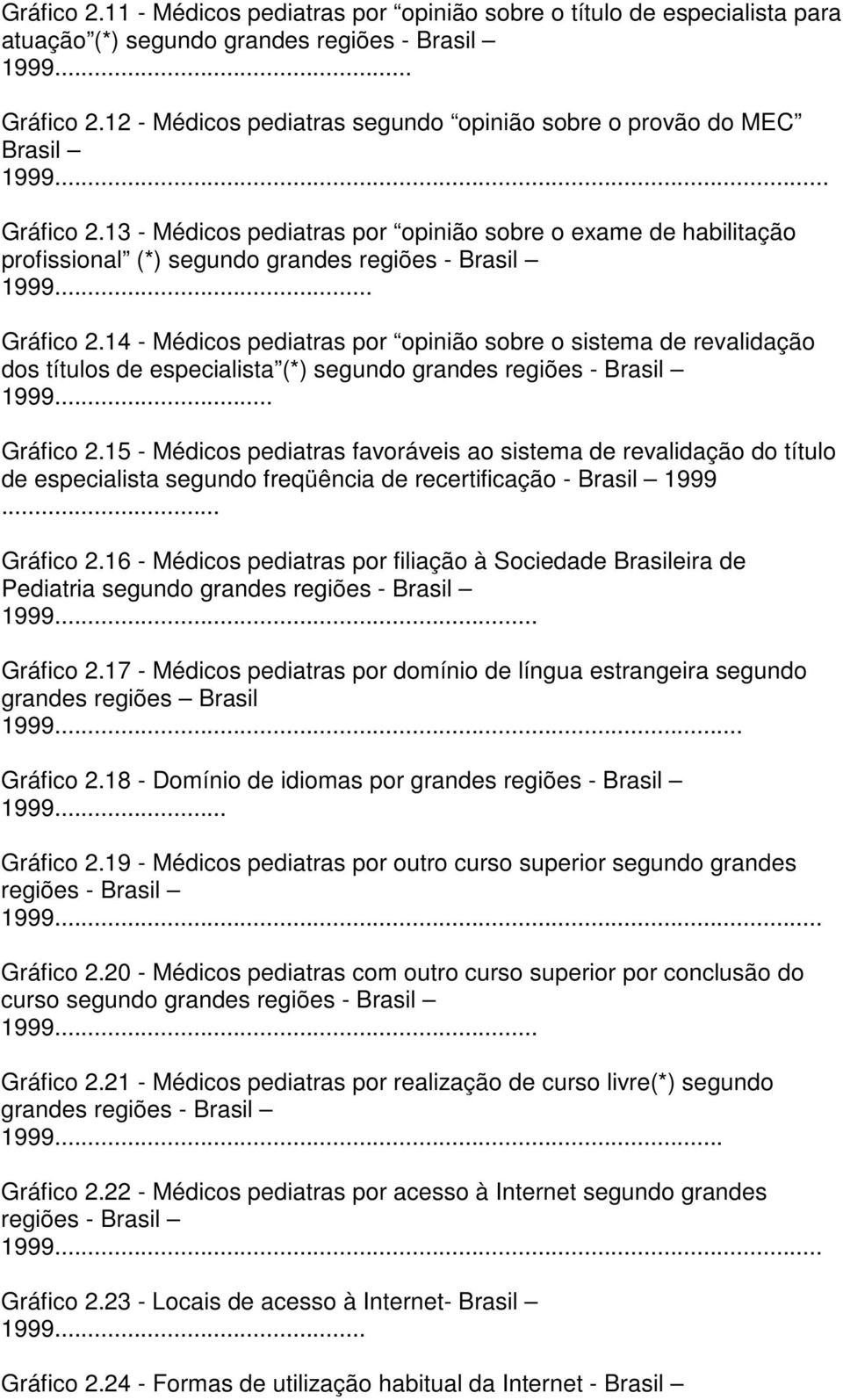 13 - Médicos pediatras por opinião sobre o exame de habilitação profissional (*) segundo grandes regiões - Brasil 1999... Gráfico 2.