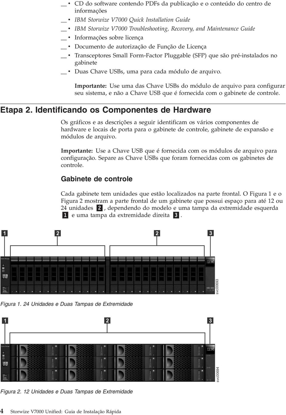 arquio. Importante: Use uma das Chae USBs do módulo de arquio para configurar seu sistema, e não a Chae USB que é fornecida com o gabinete de controle. Etapa 2.