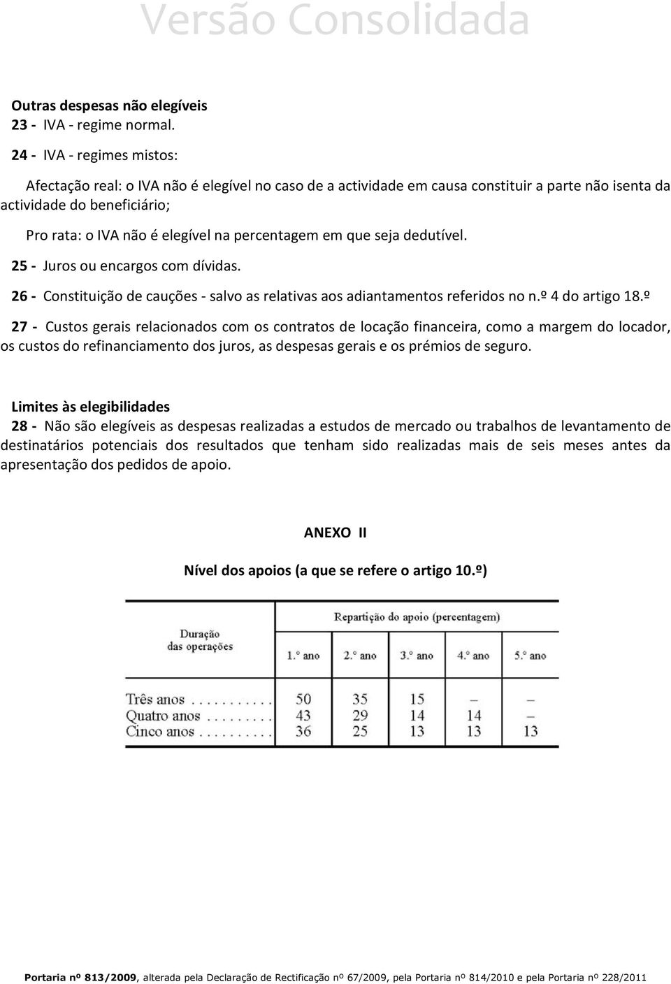 percentagem em que seja dedutível. 25 - Juros ou encargos com dívidas. 26 - Constituição de cauções - salvo as relativas aos adiantamentos referidos no n.º 4 do artigo 18.