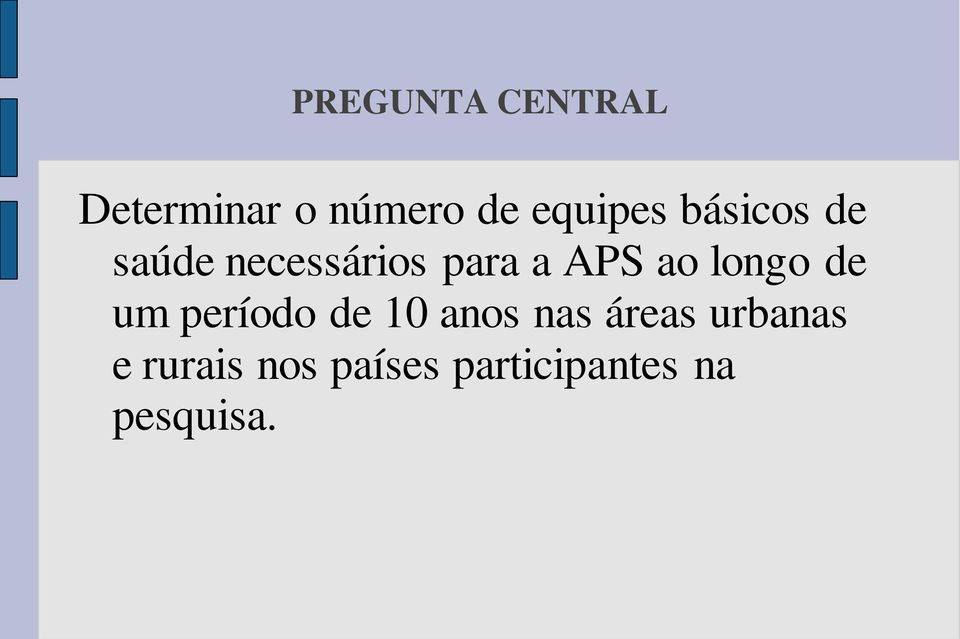 APS ao longo de um período de 10 anos nas