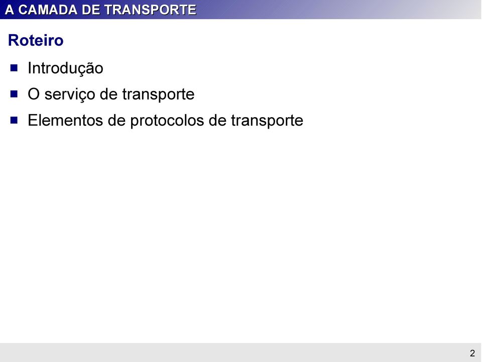 serviço de transporte