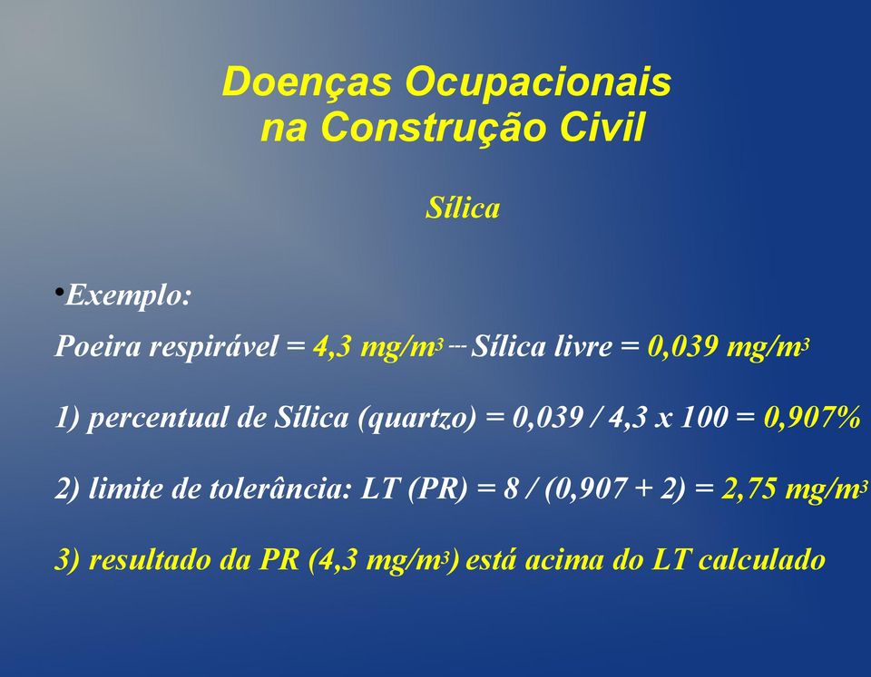 = 0,907% 2) limite de tolerância: LT (PR) = 8 / (0,907 + 2) =