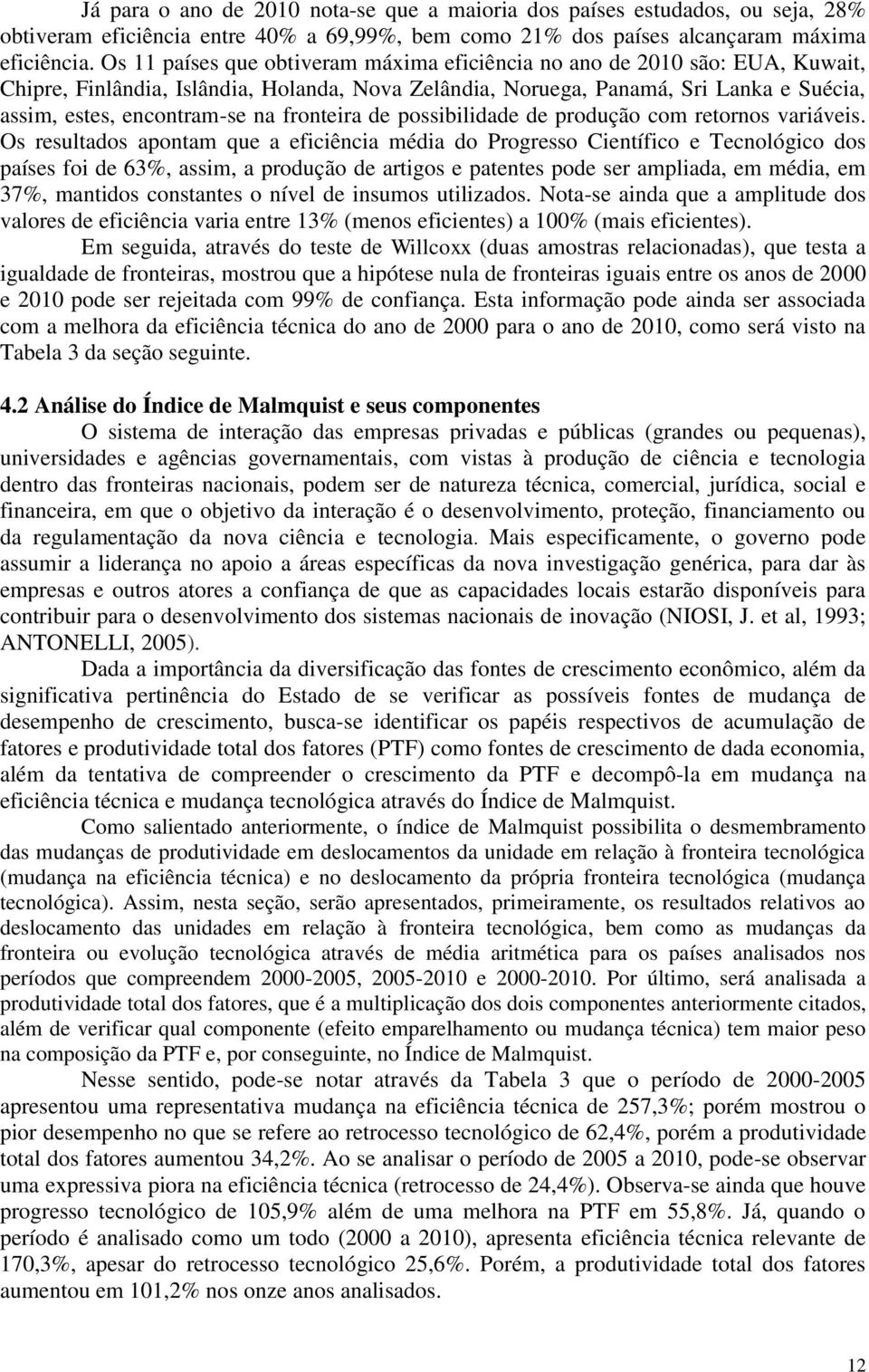 fronteira de possibilidade de produção com retornos variáveis.