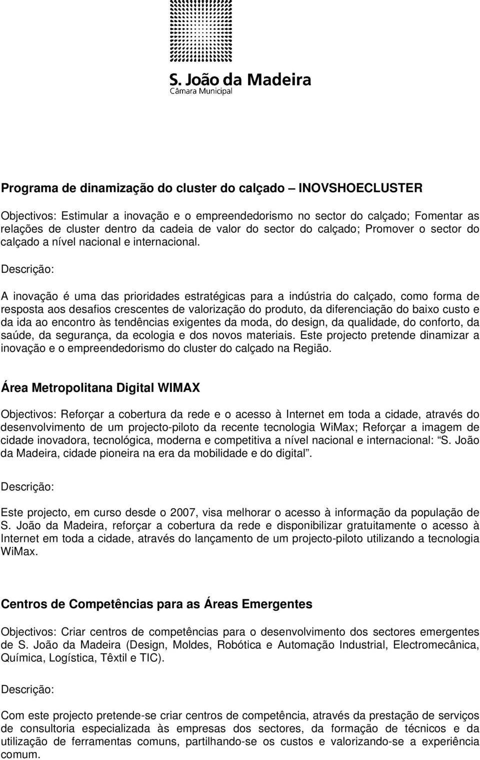 A inovação é uma das prioridades estratégicas para a indústria do calçado, como forma de resposta aos desafios crescentes de valorização do produto, da diferenciação do baixo custo e da ida ao