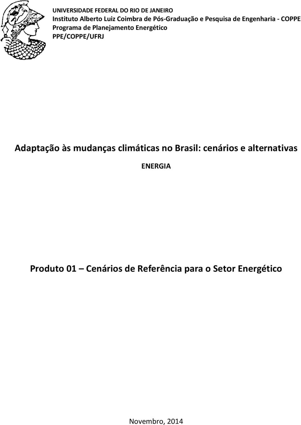 Energético PPE/COPPE/UFRJ Adaptação às mudanças climáticas no Brasil: cenários