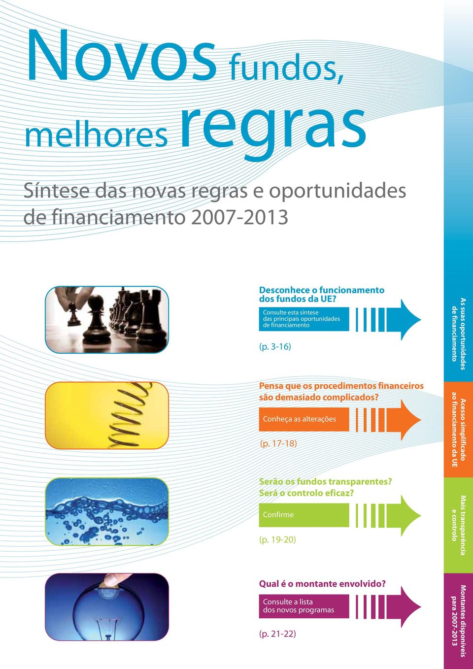 Conheça as alterações (p. 17-18) Serão os fundos transparentes? Será o controlo eficaz? Confirme (p.