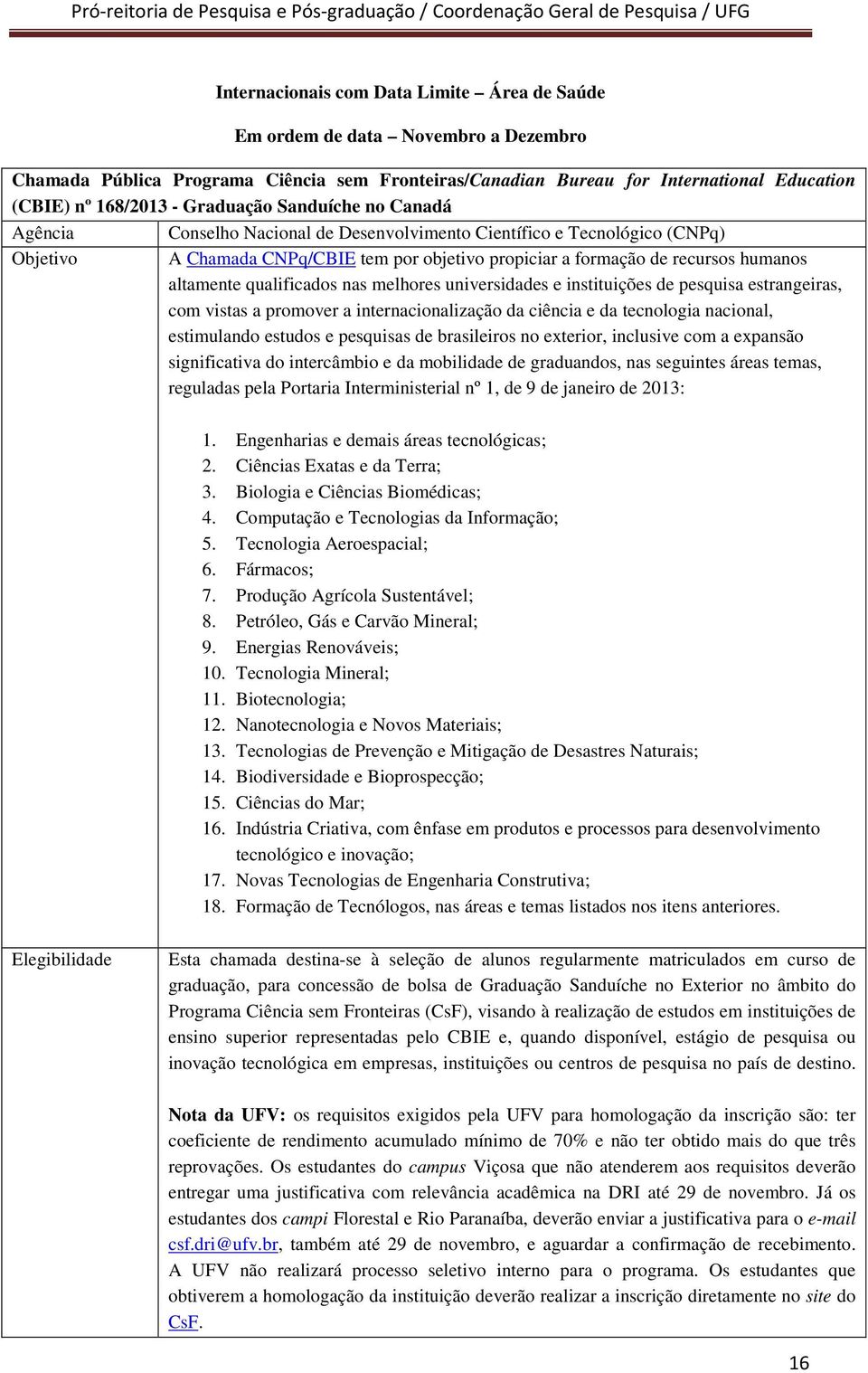 estrangeiras, com vistas a promover a internacionalização da ciência e da tecnologia nacional, estimulando estudos e pesquisas de brasileiros no exterior, inclusive com a expansão significativa do