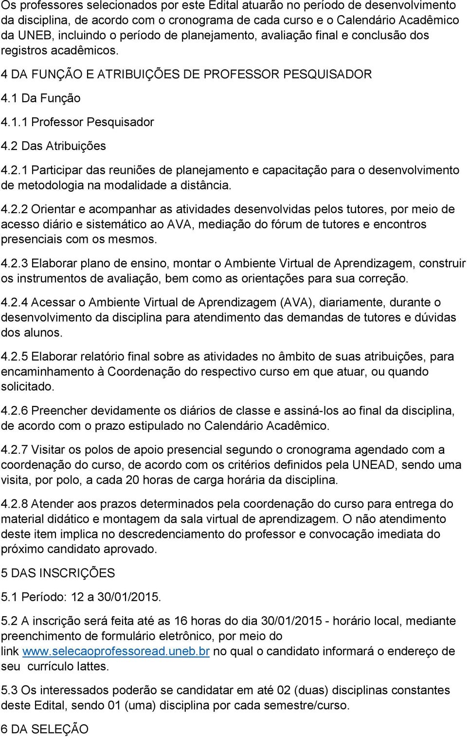 Das Atribuições 4.2.