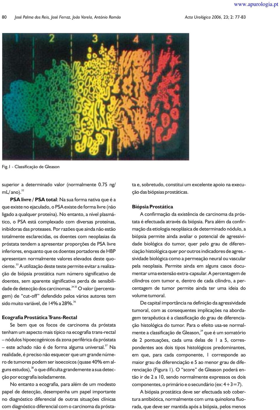 No entanto, a nível plasmático, o PSA está complexado com diversas proteínas, inibidoras das proteases.