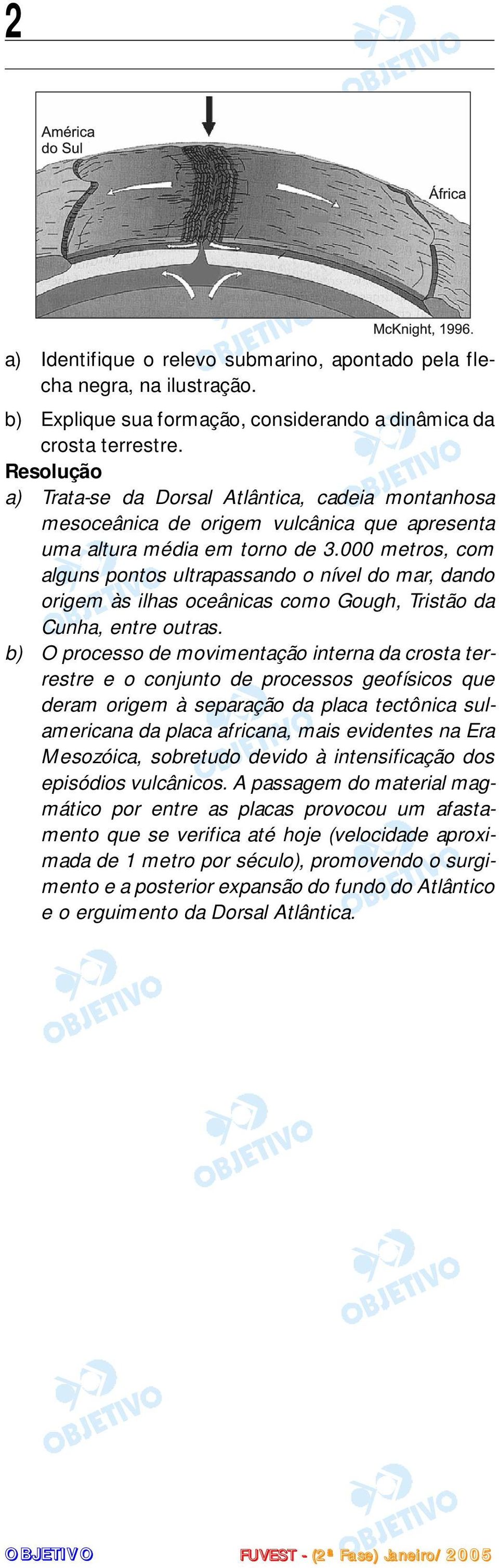 000 metros, com alguns pontos ultrapassando o nível do mar, dando origem às ilhas oceânicas como Gough, Tristão da Cunha, entre outras.