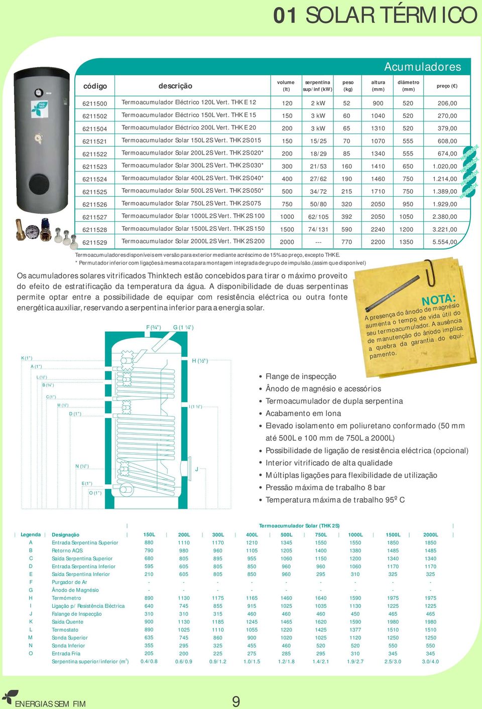 HK S 015 ermacumuladr Slar 00L S Vert. HK S 00* ermacumuladr Slar 300L S Vert. HK S 030* ermacumuladr Slar 400L S Vert. HK S 040* ermacumuladr Slar 500L S Vert.