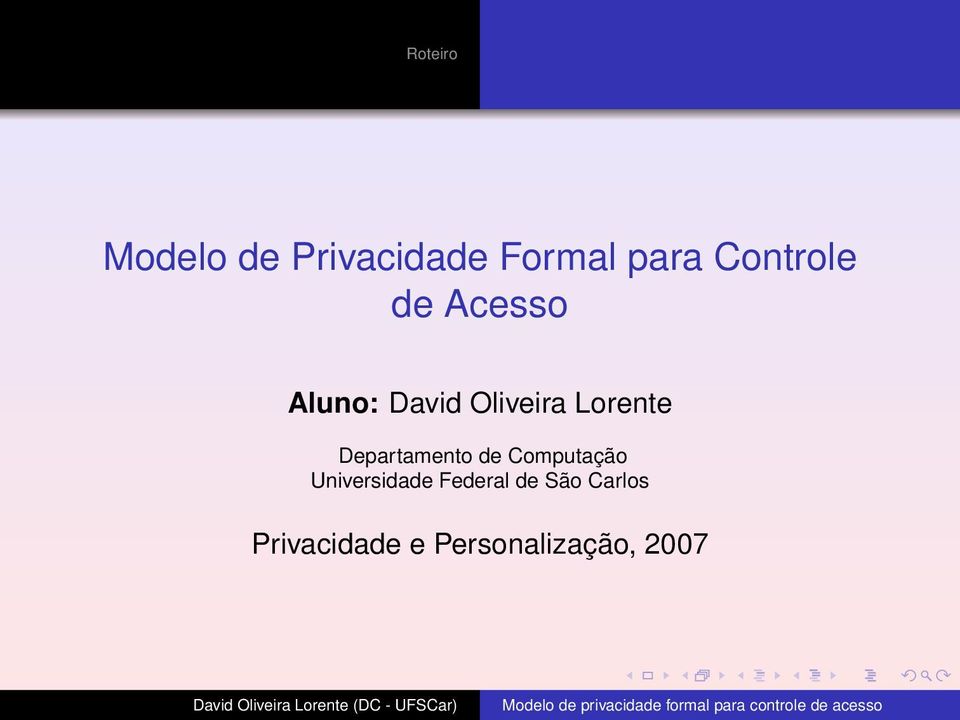 Lorente Departamento de Computação