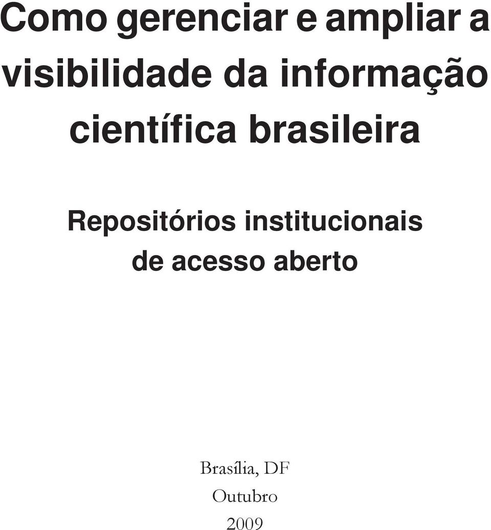 científica brasileira Repositórios