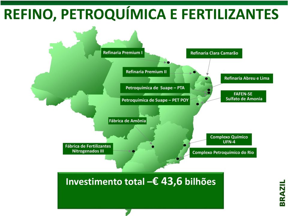 Abreu e Lima FAFEN-SE Sulfato de Amonia Fábrica de Amônia Fábrica de Fertilizantes