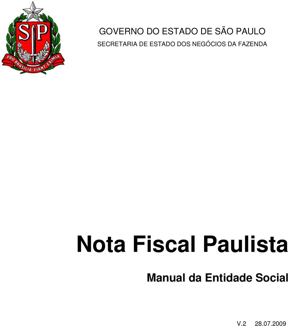 DA FAZENDA Nota Fiscal Paulista