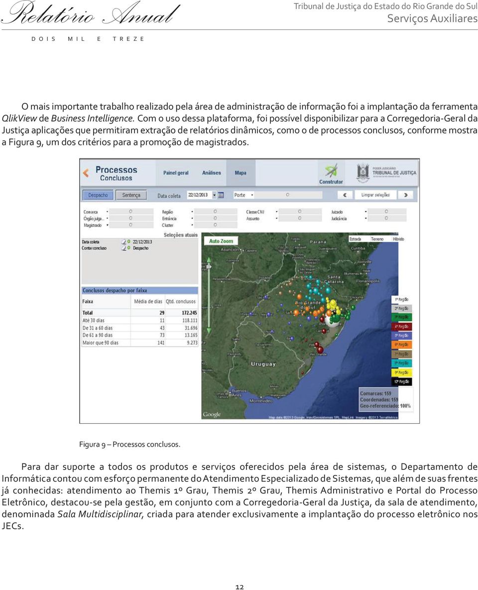 a Figura 9, um dos critérios para a promoção de magistrados. Figura 9 Processos conclusos.