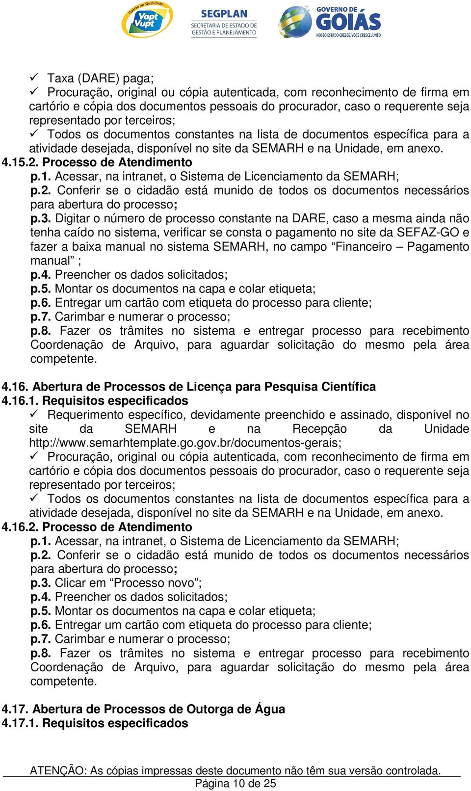 Financeiro Pagamento manual ; p.7. Carimbar e numerar o processo; p.8.