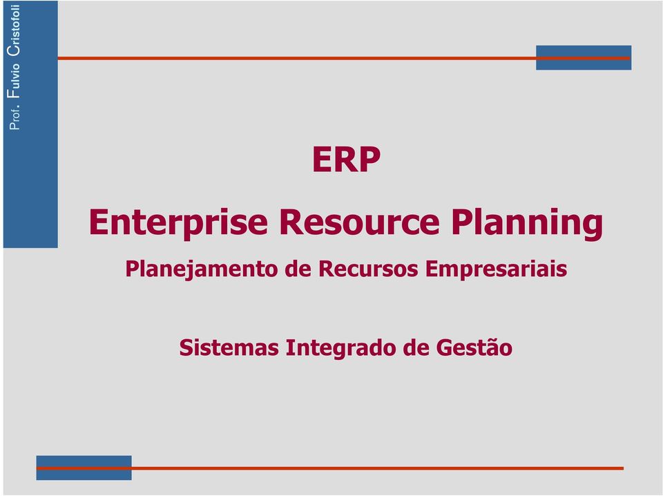 Recursos Empresariais