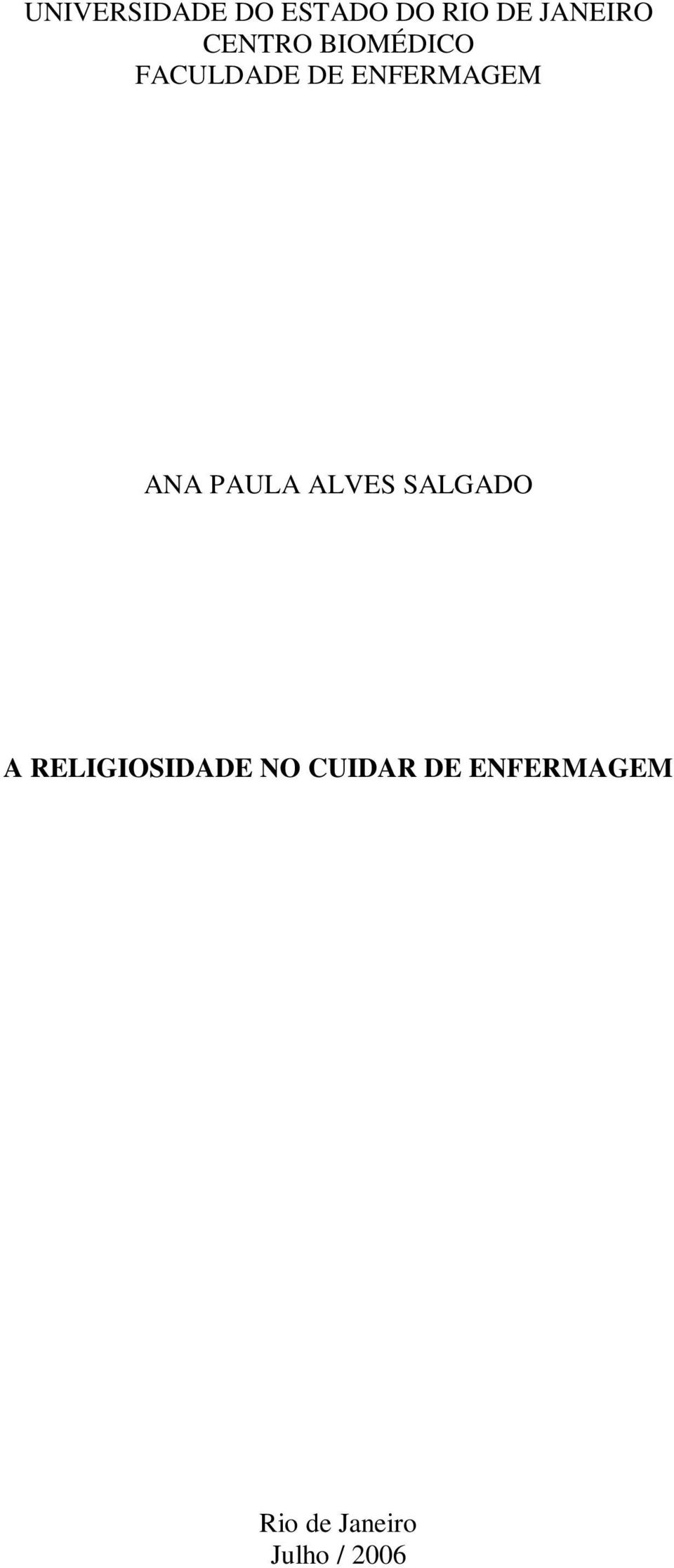 ANA PAULA ALVES SALGADO A RELIGIOSIDADE NO