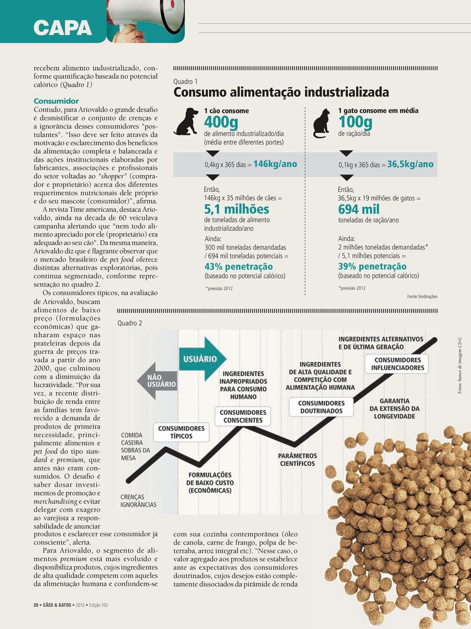 Isso deve ser feito através da motivação e esclarecimento dos benefícios da alimentação completa e balanceada e das ações institucionais elaboradas por fabricantes, associações e profissionais do