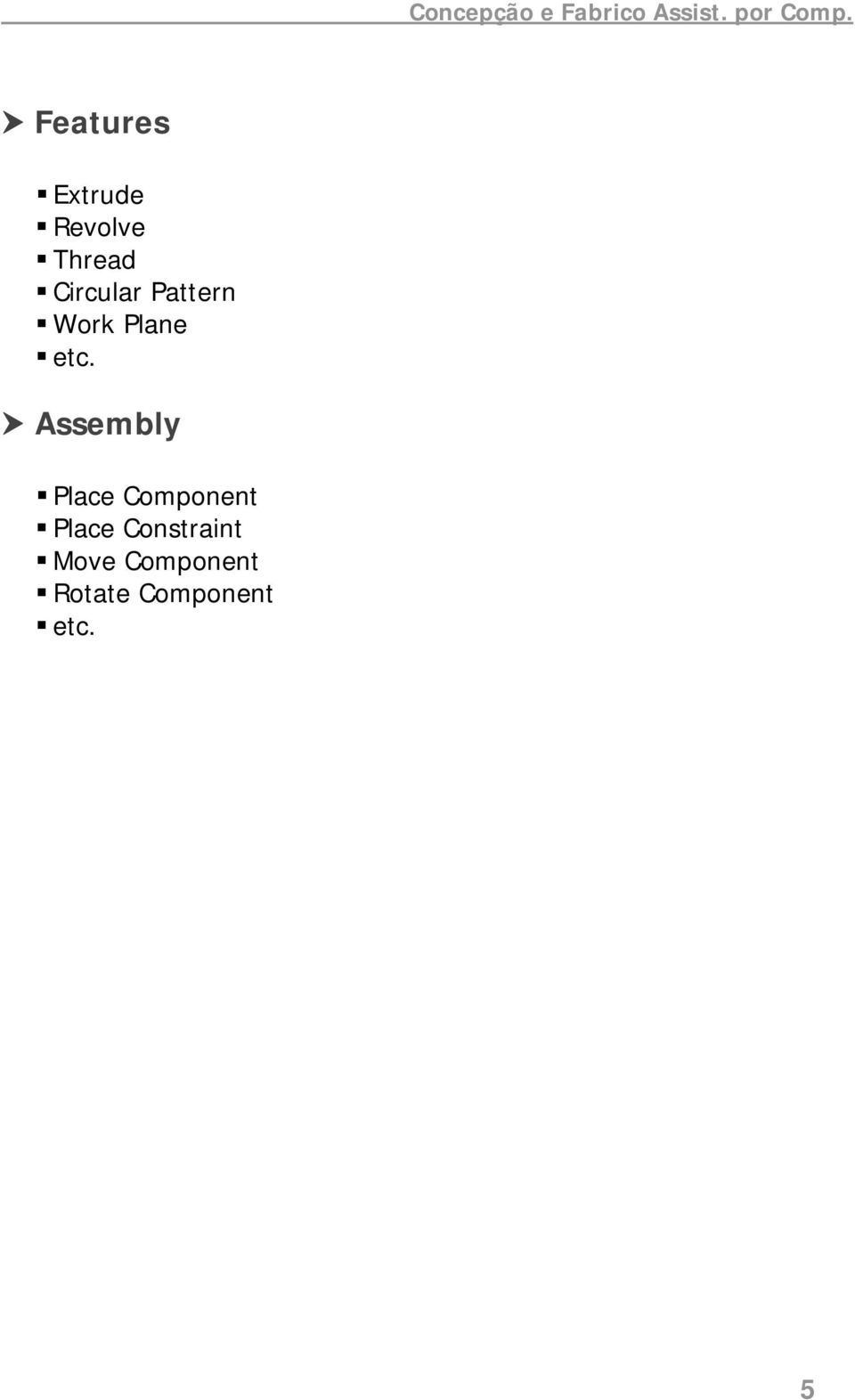 Assembly Place Component Place