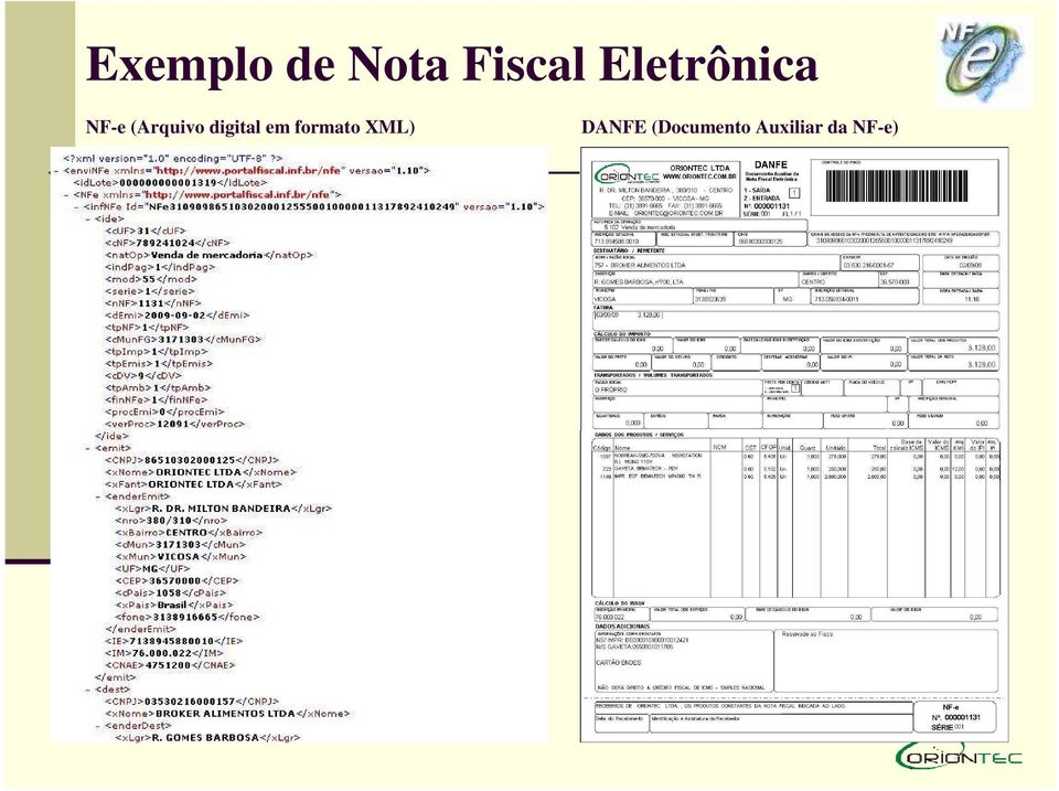 digital em formato XML)