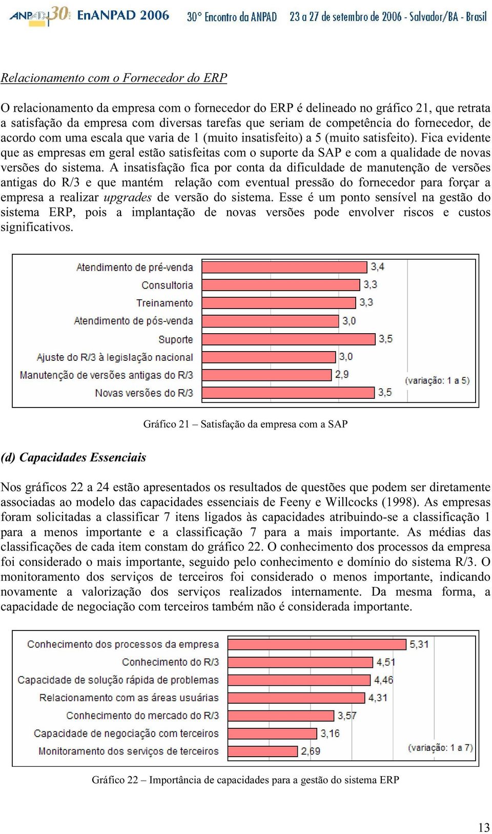 Fica evidente que as empresas em geral estão satisfeitas com o suporte da SAP e com a qualidade de novas versões do sistema.