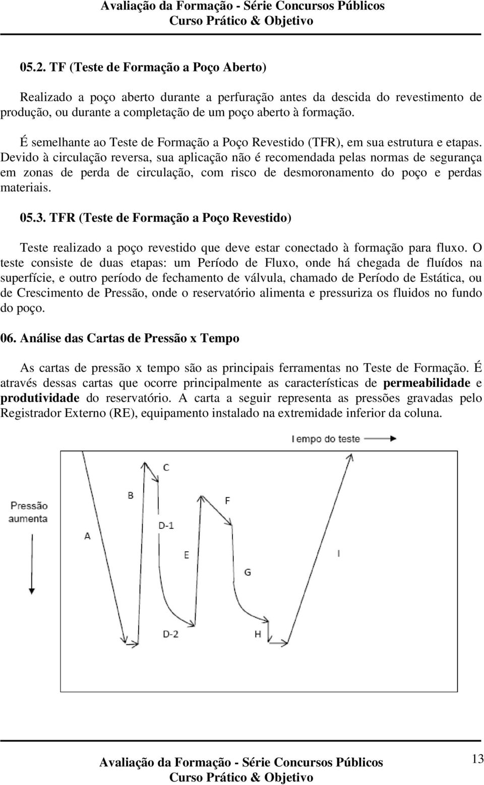 Devido à circulação reversa, sua aplicação não é recomendada pelas normas de segurança em zonas de perda de circulação, com risco de desmoronamento do poço e perdas materiais. 05.3.