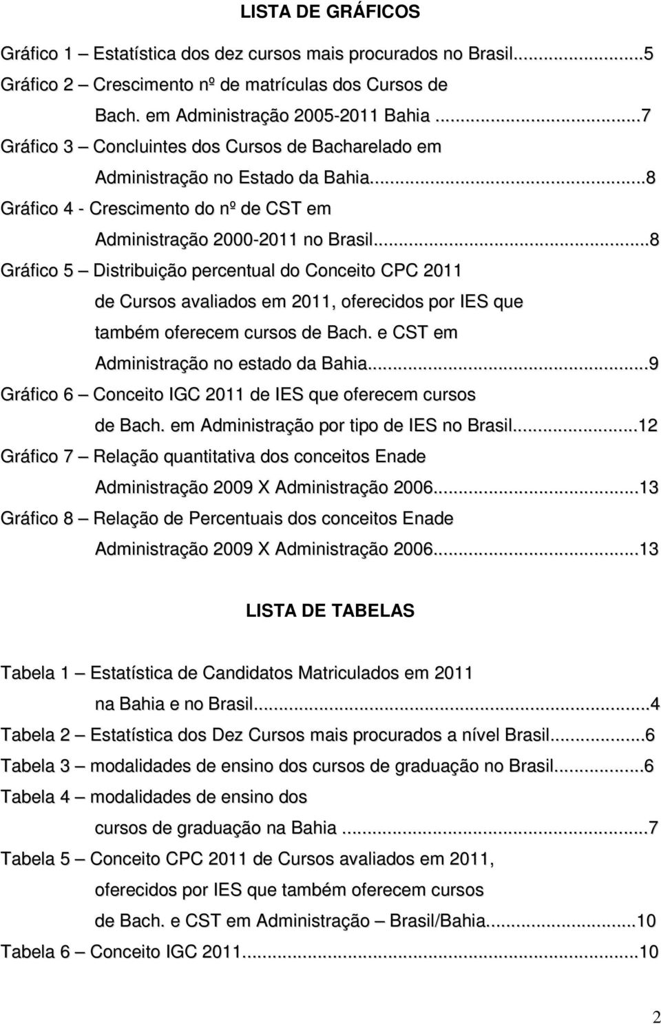 ..8 Gráfico 5 Distribuição percentual do Conceito CPC 2011 de Cursos avaliados em 2011, oferecidos por IES que também oferecem cursos de Bach. e CST em Administração no estado da Bahia.