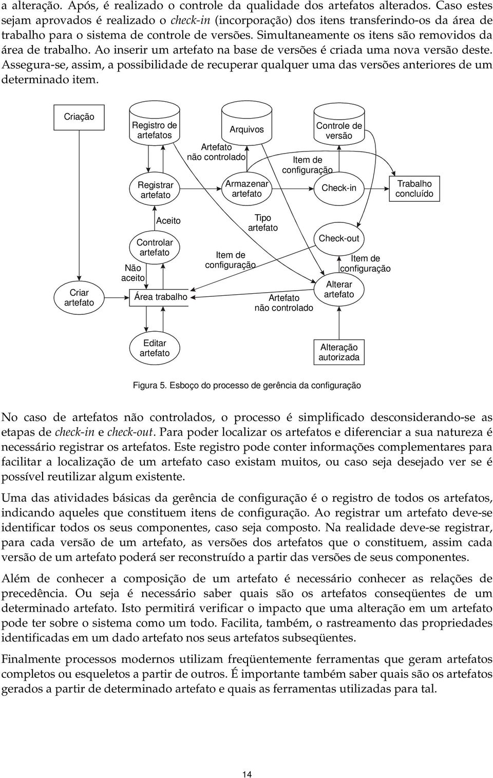 Ao iserir um artefato a base de versões é criada uma ova versão deste. Assegura-se, assim, a possibilidade de recuperar qualquer uma das versões ateriores de um determiado item.