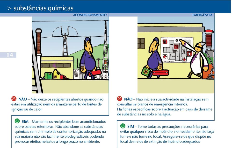 Não abandone as substâncias químicas sem um meio de contentorização adequado: na sua maioria não são facilmente biodegradáveis podendo provocar efeitos nefastos a longo prazo no ambiente.