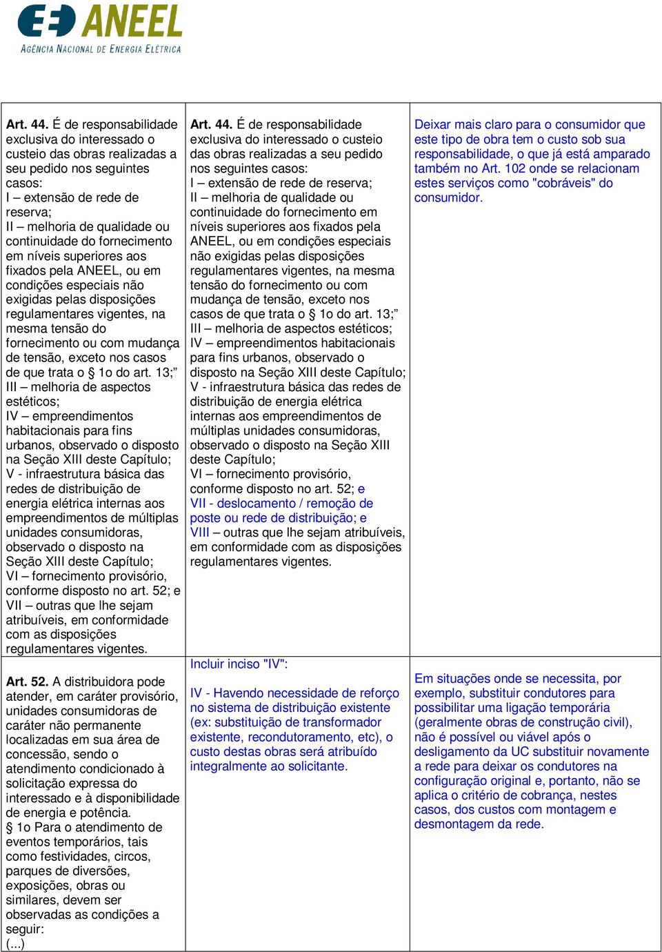 em níveis superiores aos fixados pela ANEEL, ou em condições especiais não exigidas pelas disposições regulamentares vigentes, na mesma tensão do fornecimento ou com mudança de tensão, exceto nos