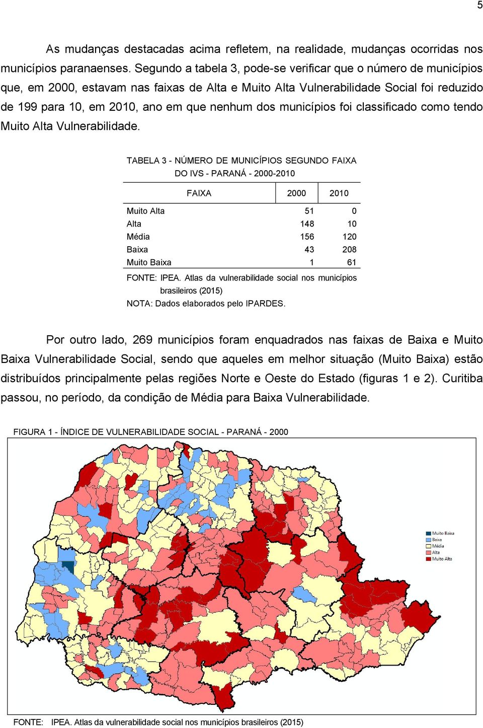 dos municípios foi classificado como tendo Muito Alta Vulnerabilidade.