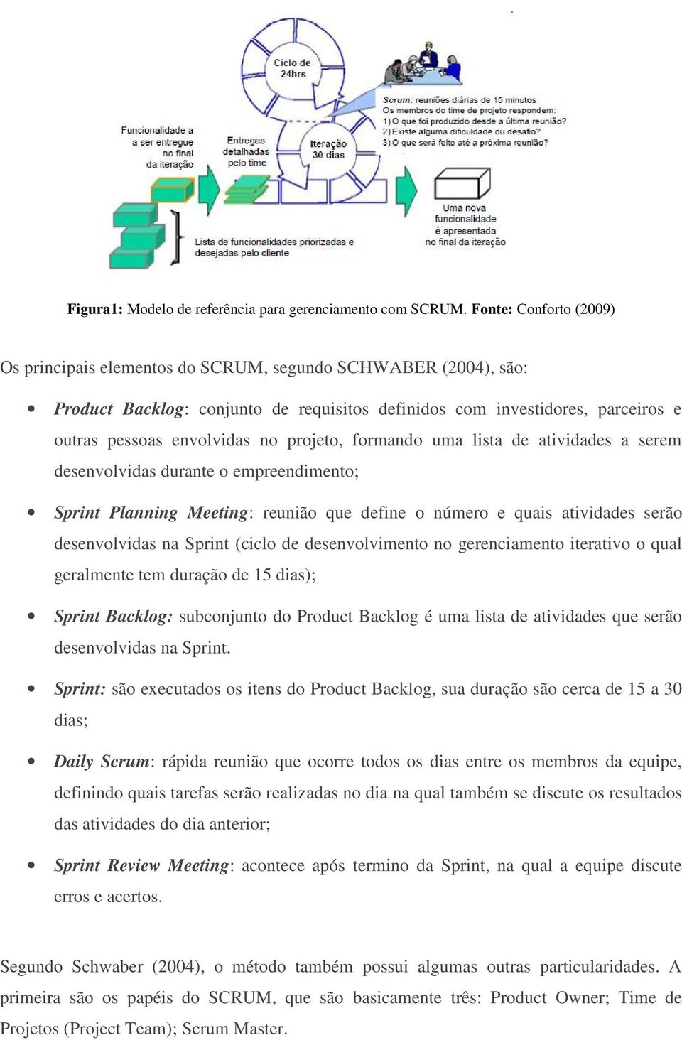 projeto, formando uma lista de atividades a serem desenvolvidas durante o empreendimento; Sprint Planning Meeting: reunião que define o número e quais atividades serão desenvolvidas na Sprint (ciclo