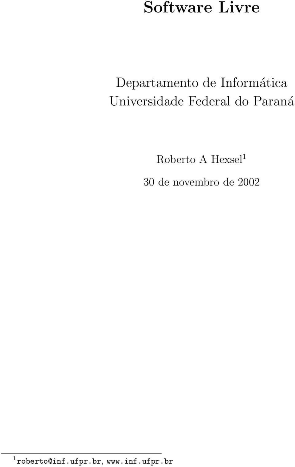 Paraná Roberto A Hexsel 1 30 de