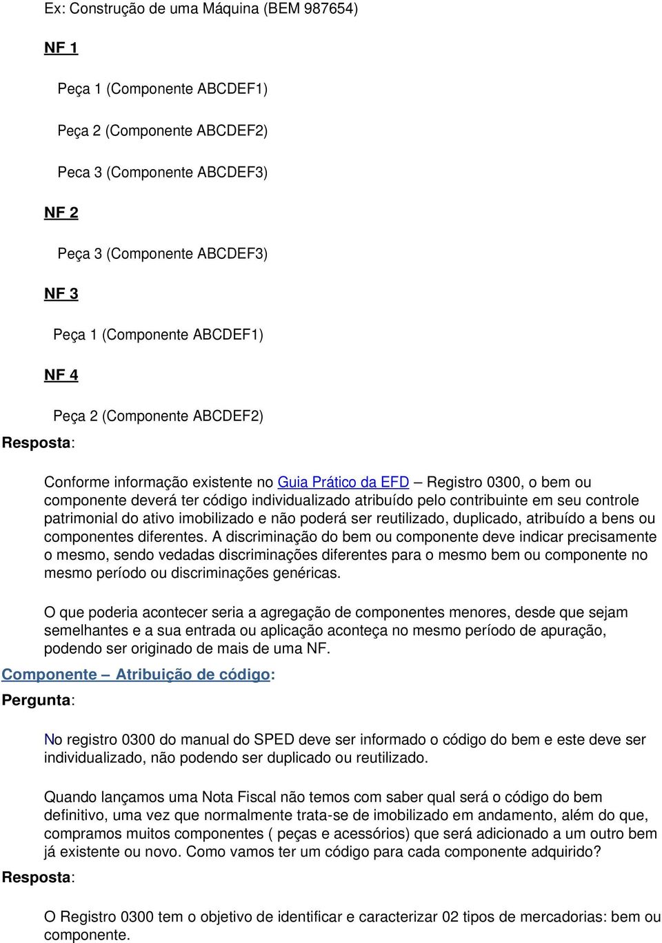 patrimonial do ativo imobilizado e não poderá ser reutilizado, duplicado, atribuído a bens ou componentes diferentes.