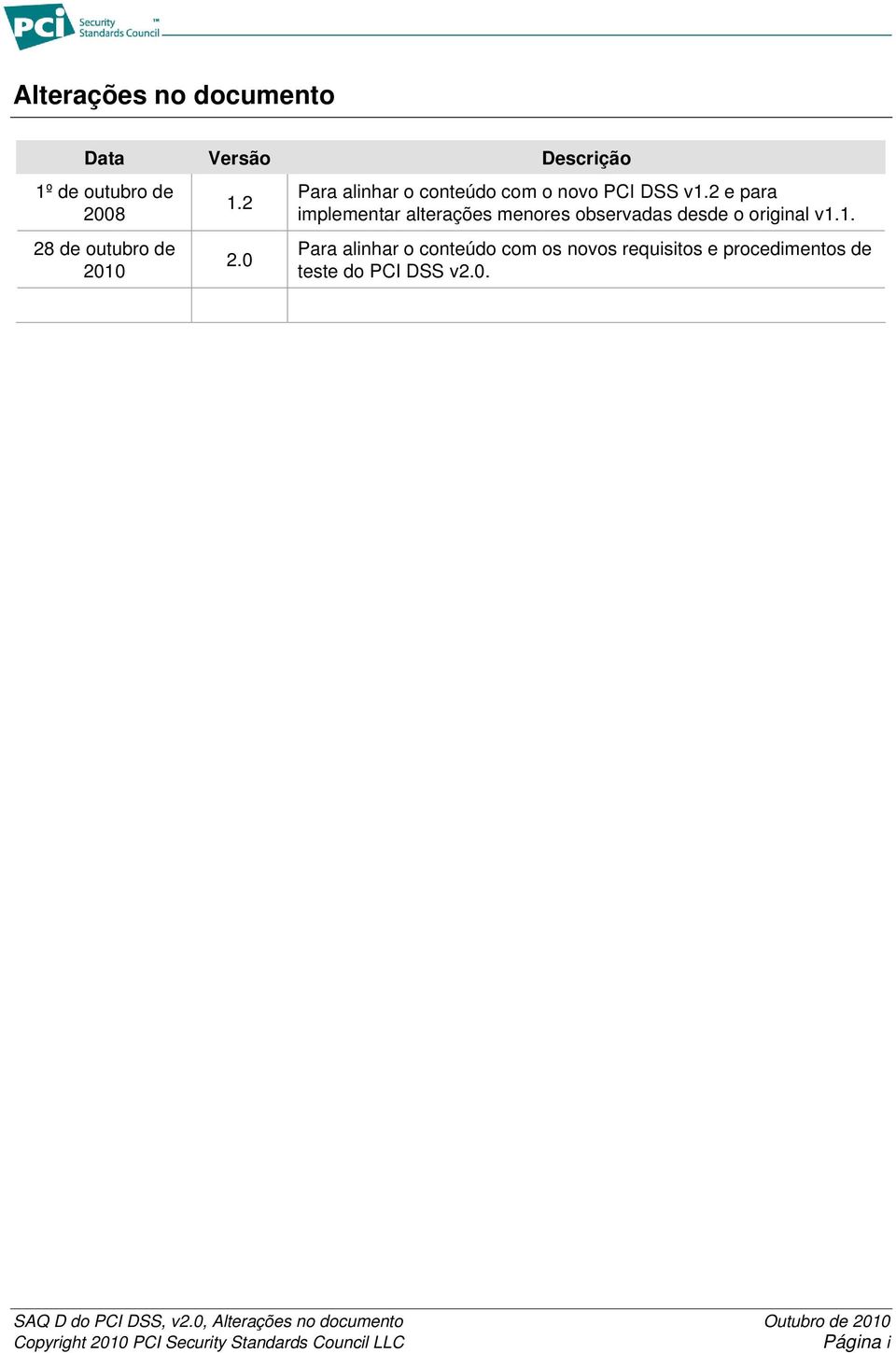 2 e para implementar alterações menores observadas desde o original v1.