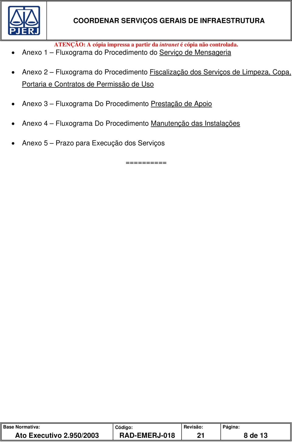 Fluxograma Do Procedimento Prestação de Apoio Anexo 4 Fluxograma Do Procedimento Manutenção das