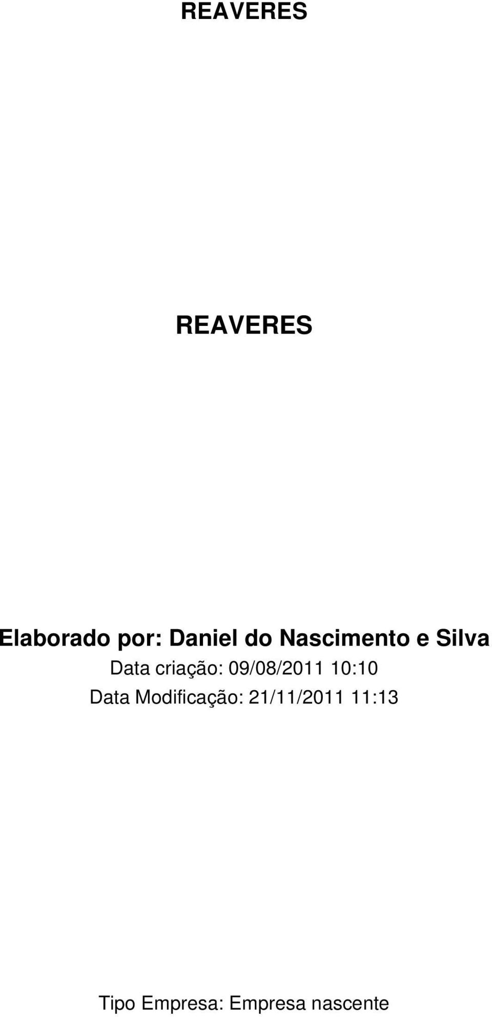 09/08/2011 10:10 Data Modificação: