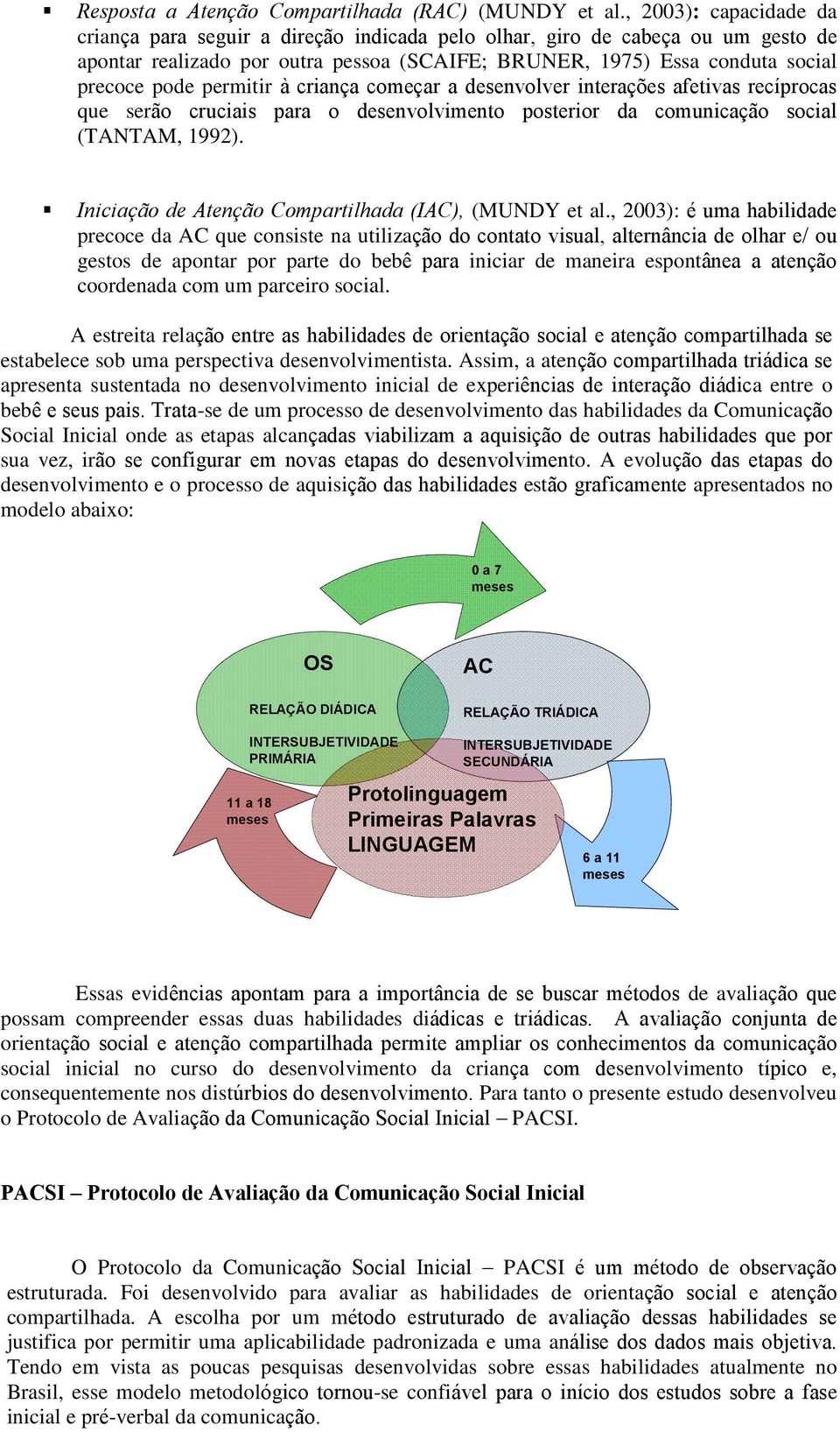 permitir à criança começar a desenvolver interações afetivas recíprocas que serão cruciais para o desenvolvimento posterior da comunicação social (TANTAM, 1992).