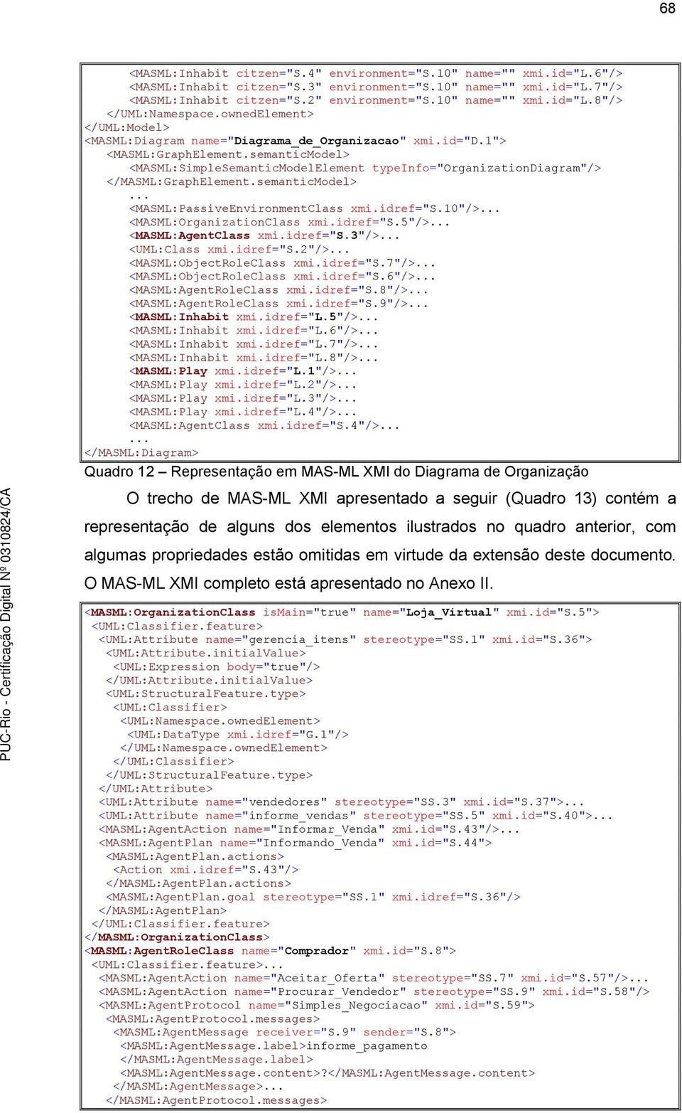 semanticModel> <MASML:SimpleSemanticModelElement typeinfo="organizationdiagram"/> </MASML:GraphElement.semanticModel>... <MASML:PassiveEnvironmentClass xmi.idref="s.10"/>.