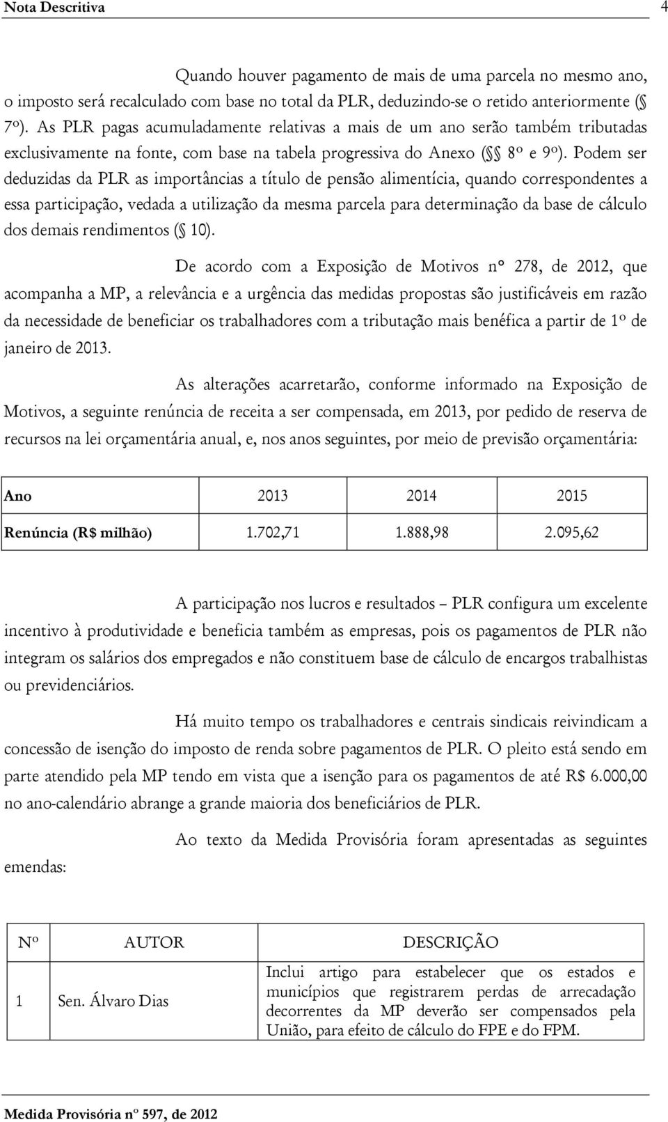 Podem ser deduzidas da PLR as importâncias a título de pensão alimentícia, quando correspondentes a essa participação, vedada a utilização da mesma parcela para determinação da base de cálculo dos