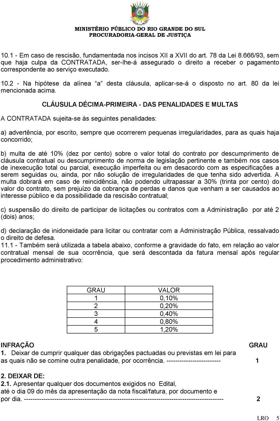 2 - Na hipótese da alínea a desta cláusula, aplicar-se-á o disposto no art. 80 da lei mencionada acima.