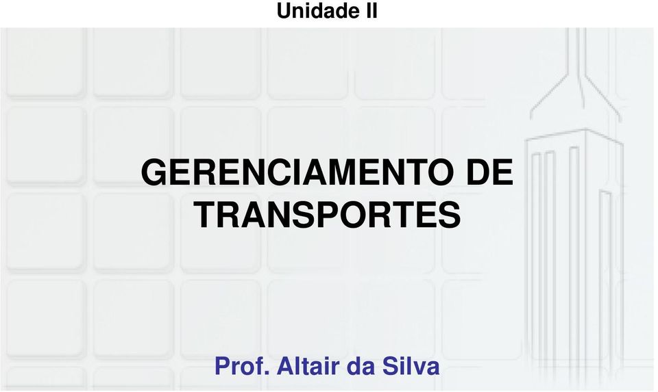 DE TRANSPORTES