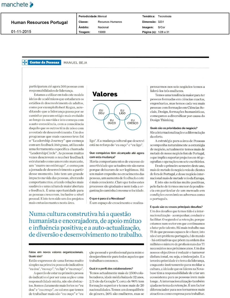 formadas em ciências exactas engenharias mas temos cada vez mais ditando que a liderança passa por se pessoas com formação em Ciências So ciais Design formações humanísticas começamos a diversificar