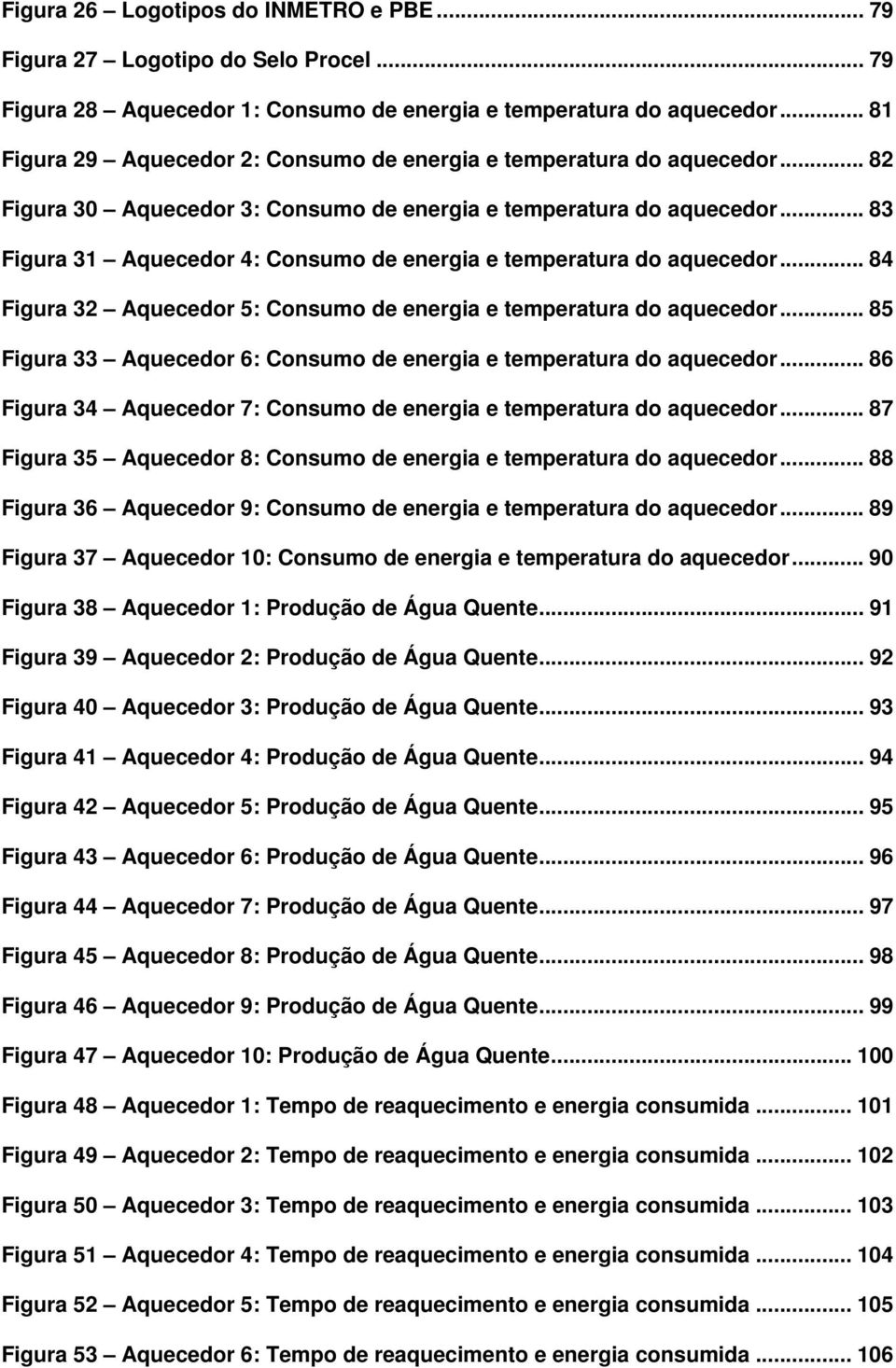 .. 83 Figura 31 Aquecedor 4: Consumo de energia e temperatura do aquecedor... 84 Figura 32 Aquecedor 5: Consumo de energia e temperatura do aquecedor.